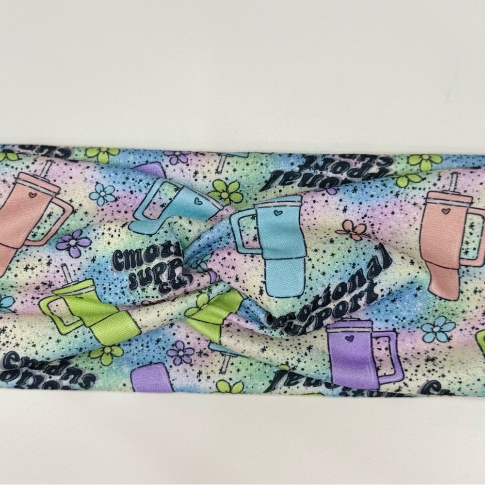 Emotional support cup handmade os headband